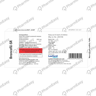 Brocncofil Sr 200mg Strip Of 10 Tablets