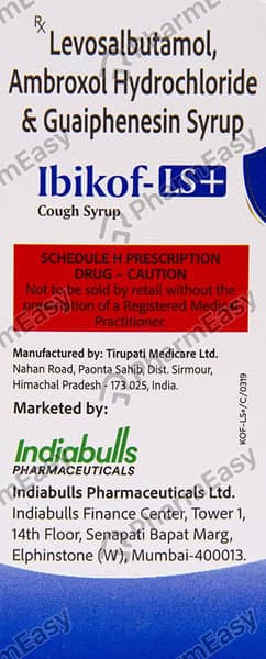 Ibikof Ls Forte Raspberry Flavour Bottle Of 100ml Syrup