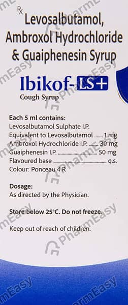 Ibikof Ls Forte Raspberry Flavour Bottle Of 100ml Syrup