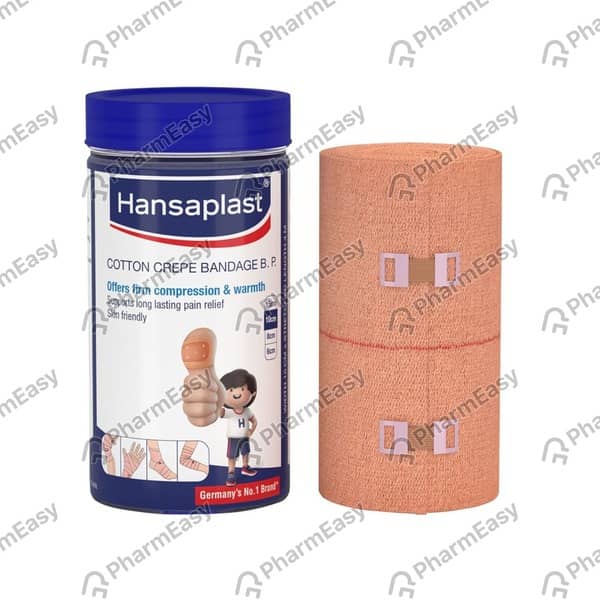 Hansaplast Cotton 10 Cm X 4 M Crepe Bandage 1 No's