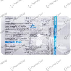 NUCICAL PLUS STRIP OF 10 CAPSULES