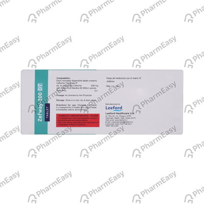 Zefway 200mg Dt Strip Of 10 Tablets