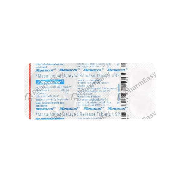 Mesacol 400mg Strip Of 10 Tablets