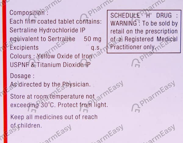 Serta 50mg Strip Of 15 Tablets