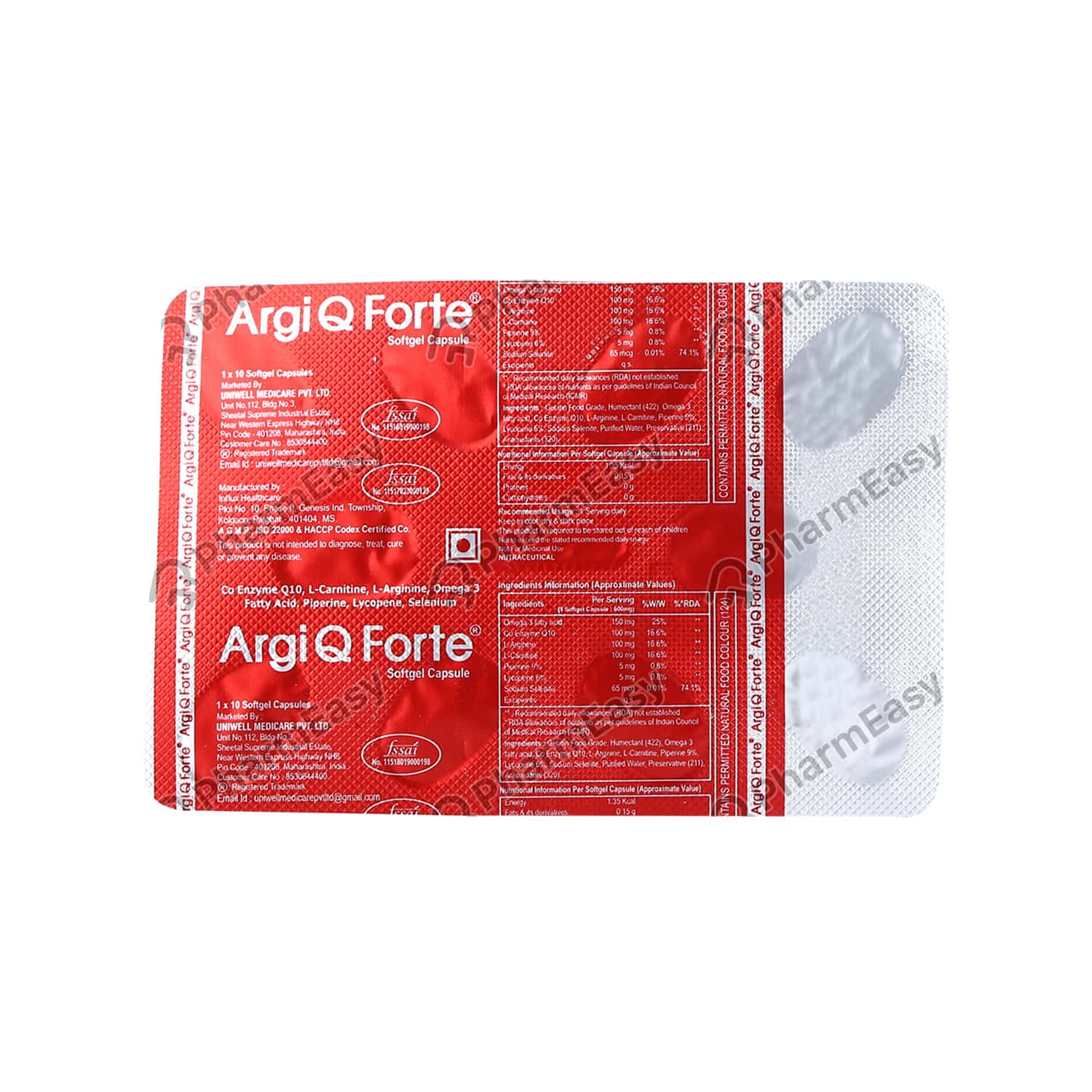 Buy Argi Q Forte Cap 10'S Online at Flat 18 OFF* PharmEasy
