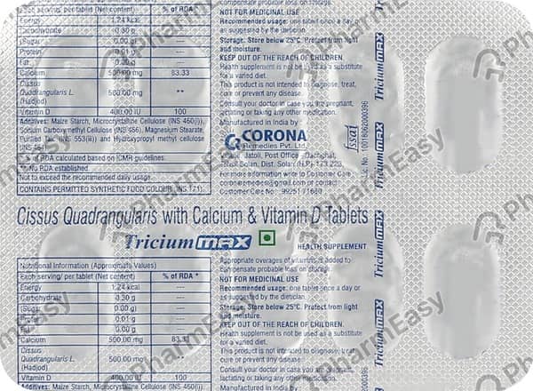 Tricium Max Strip Of 10 Tablets