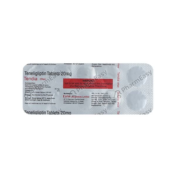 Tendia 20Mg Strip Of 10 Tablets