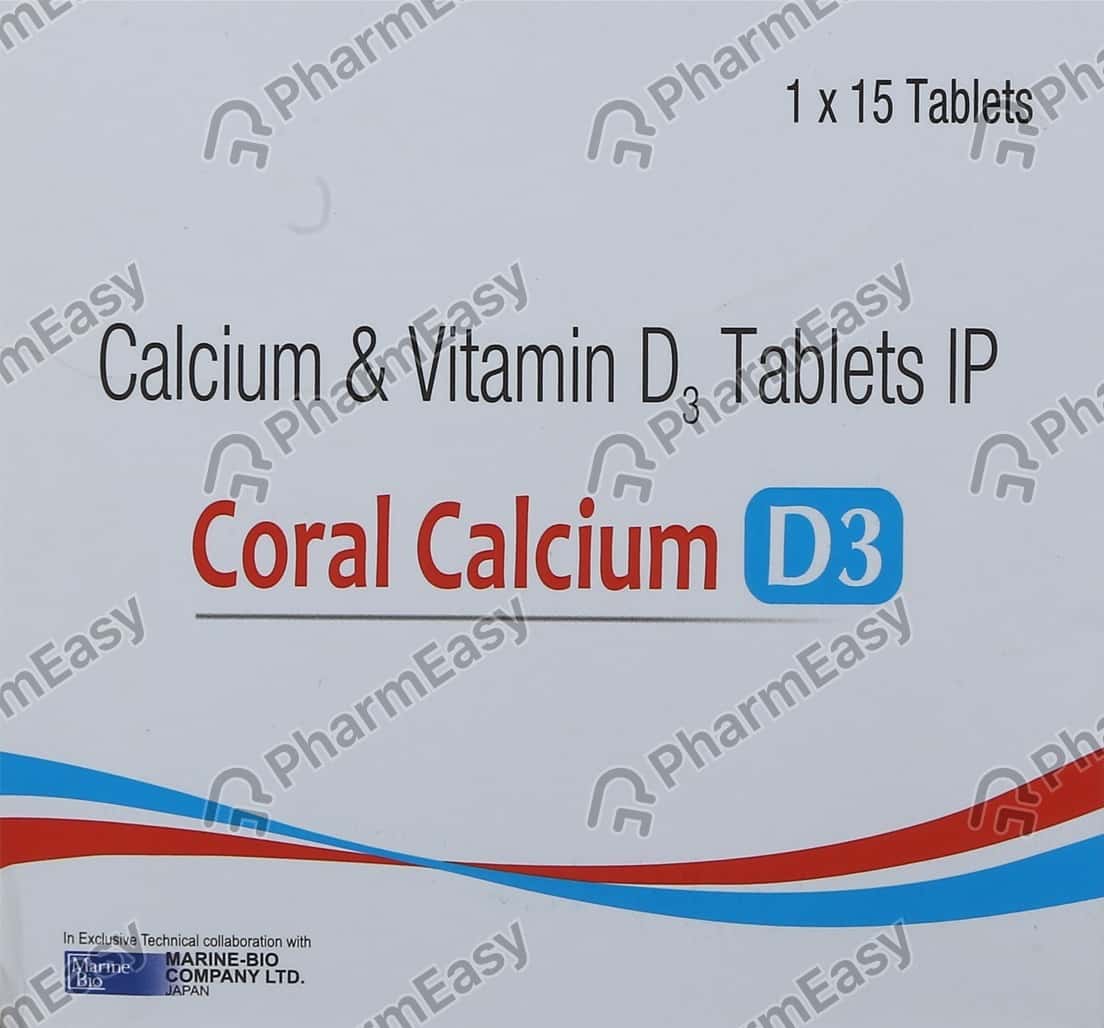 Coral Calcium D3 Strip Of 15 Tablets
