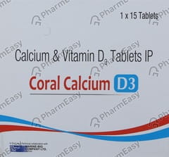 Coral Calcium D3 Strip Of 15 Tablets