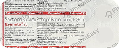 Evimeto 25mg Strip Of 10 Tablets
