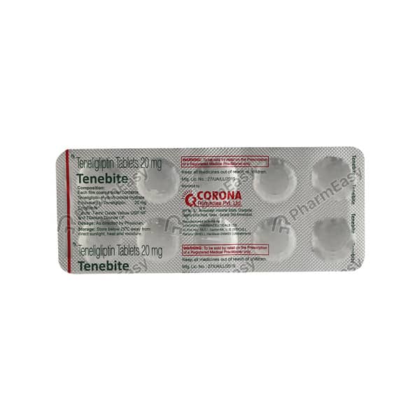 Tenebite 20mg Strip Of 10 Tablets