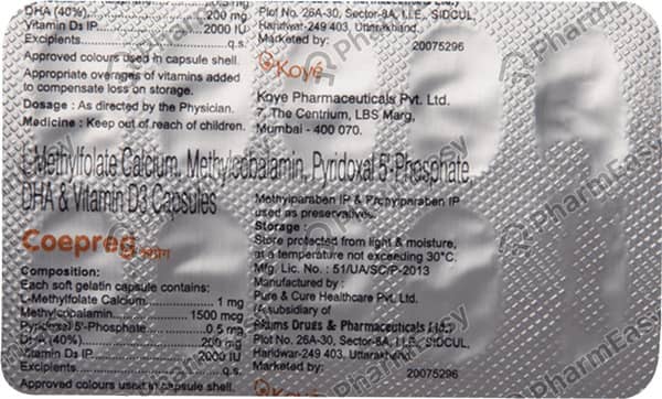 Coepreg Strip Of 10 Softgel Capsules