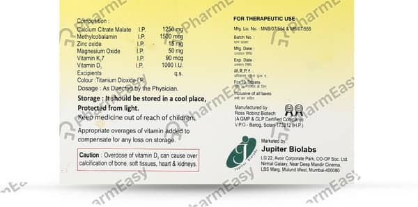 Jupical K2 7 Strip Of 10 Tablets