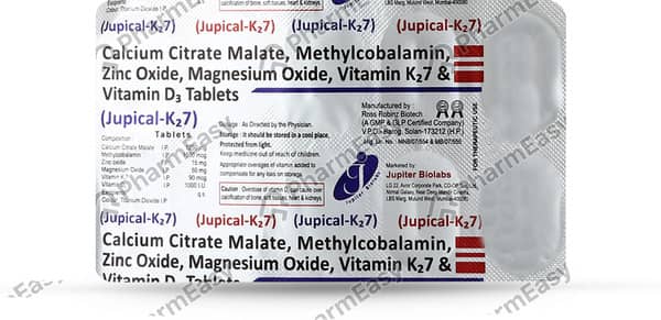 Jupical K2 7 Strip Of 10 Tablets