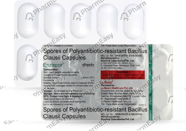 Enzispor Strip Of 10 Capsules