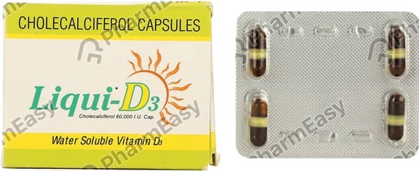 Liqui D3 Strip Of 4 Capsuels