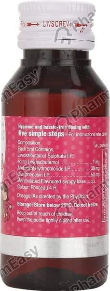 Bro Zedex Ls Kid Raspberry Flavour Bottle Of 60ml Expectorant