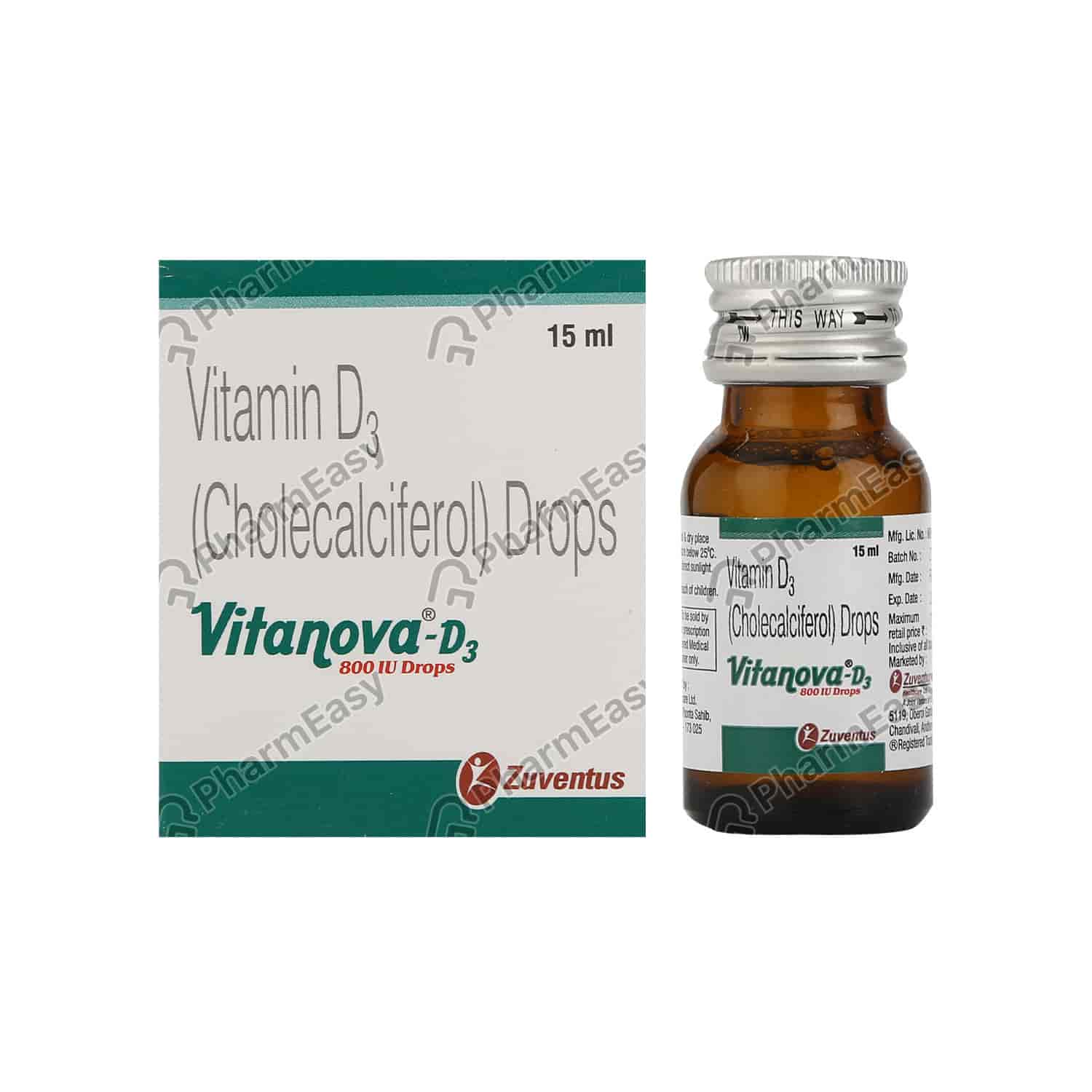 Vitanova D3 Drops 15ml Uses, Side Effects, Dosage, Composition