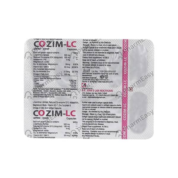 Cozim Lc Strip Of 10 Capsules