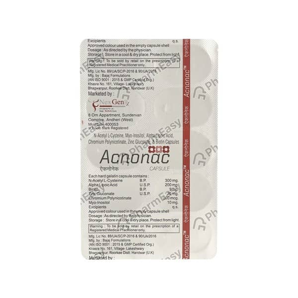 Acnonac Strip Of 10 Capsules