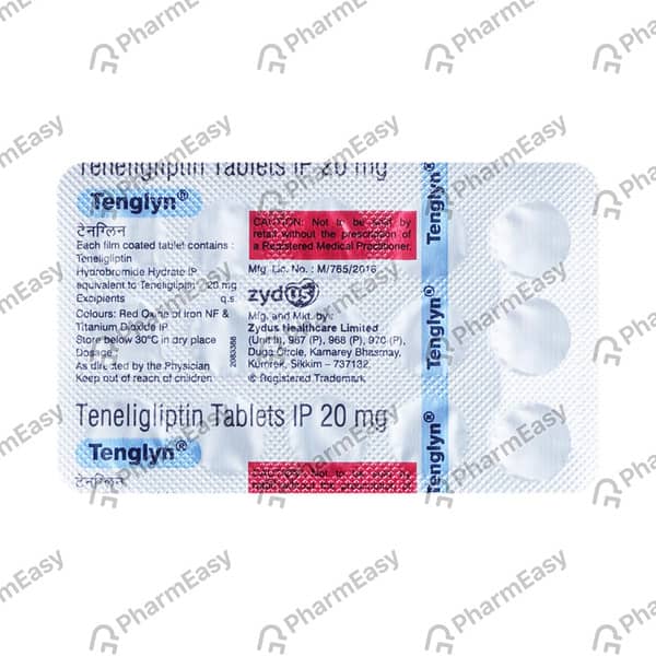 Tenglyn 20mg Strip Of 10 Tablets