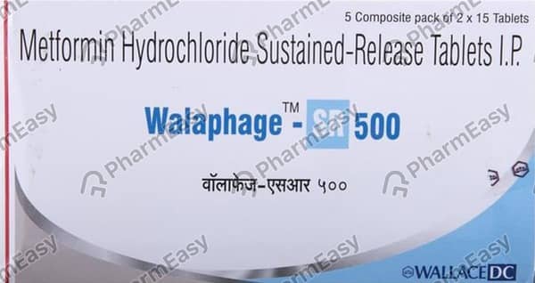 Walaphage Sr 500mg Strip Of 15 Tablets