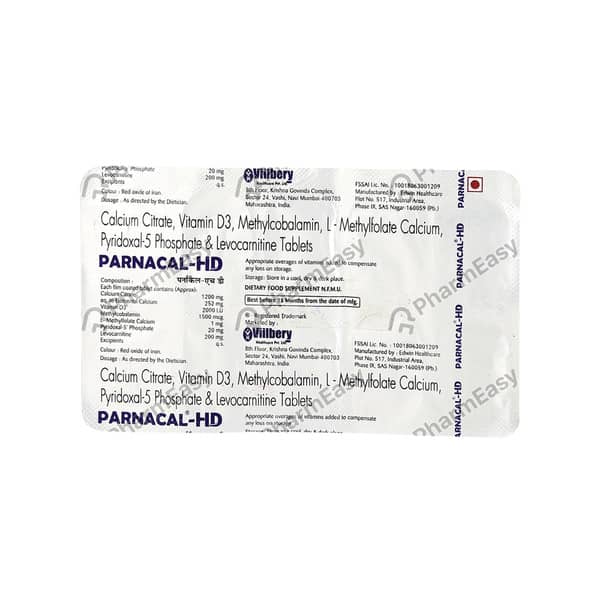 Parnacal Hd Strip Of 10 Tablets
