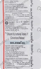 DILZEM 30MG STRIP OF 15 TABLETS