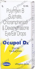 OCUPOL DX BOTTLE OF 5ML EYE/EAR DROPS