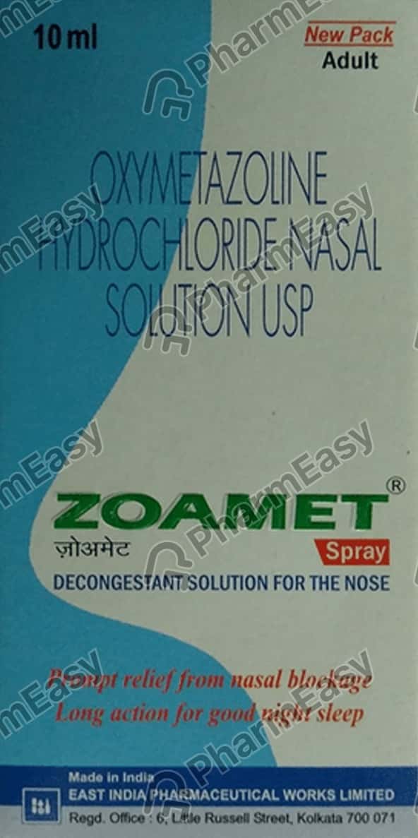 Zoamet Bottle Of 10ml Nasal Spray
