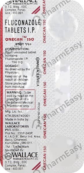 Onecan 150mg Strip Of 4 Tablets