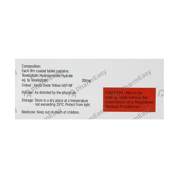 Tenlip 20mg Strip Of 10 Tablets