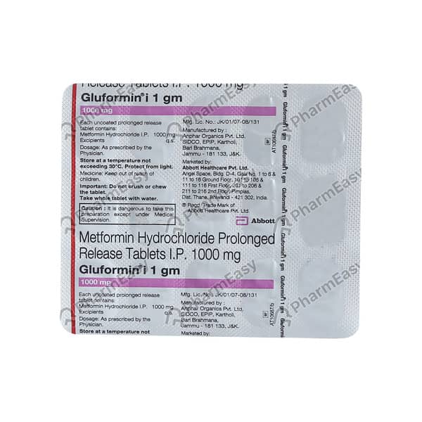 Gluformin I 1Gm Strip Of 15 Tablets