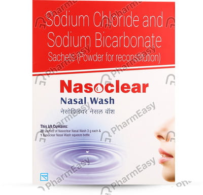Nasoclear 3gm Sachet Of 20 Nasal Wash Kit