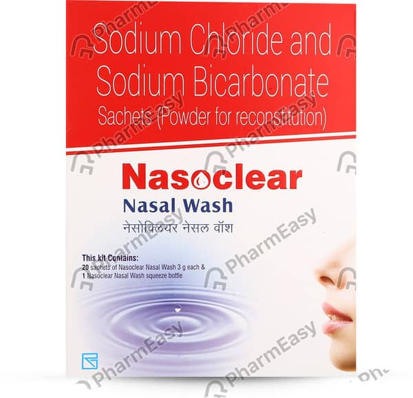 Nasoclear 3Gm Sachet Of 20 Nasal Wash Kit