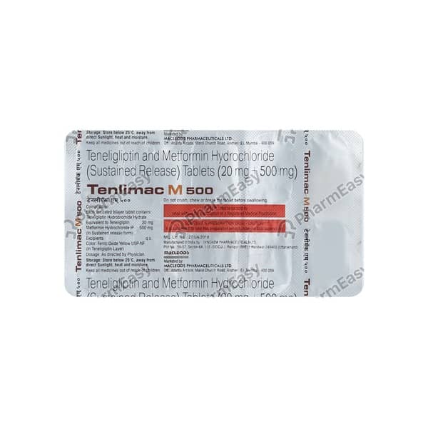 Tenlimac M 500mg Strip Of 10 Tablets
