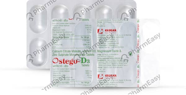 Ostego D3 Strip Of 10 Tablets