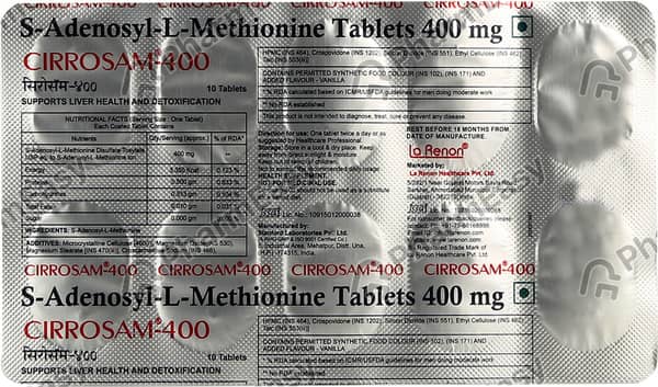 Cirrosam 400mg Strip Of 10 Tablets