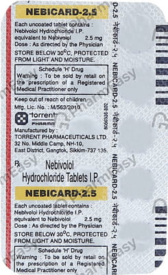Nebicard 2.5mg Strip Of 15 Tablets