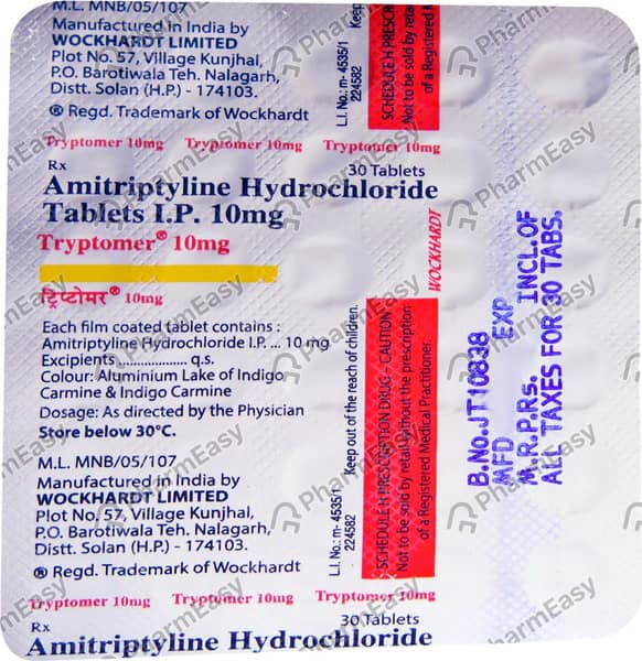 Tryptomer 10mg Strip Of 30 Tablets