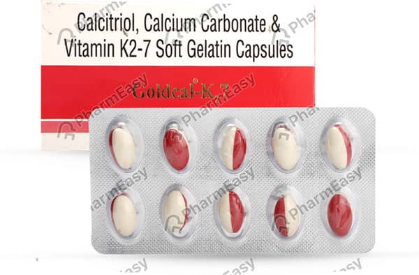 Goldcal K2 7 Strip Of 10 Capsules