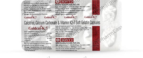 Goldcal K2 7 Strip Of 10 Capsules