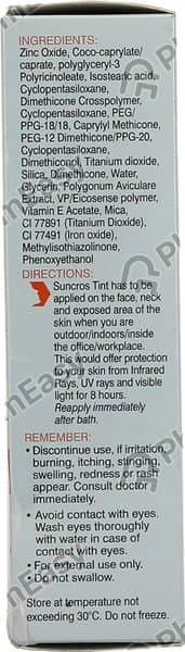 Suncros Tint Sunscreen Spf 50 Plus Gel 50Gm