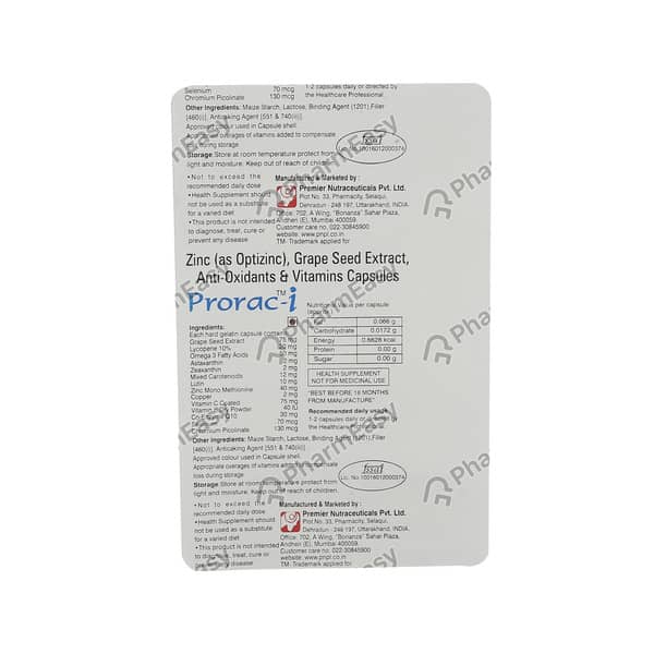 Prorac I Strip Of 10 Capsules