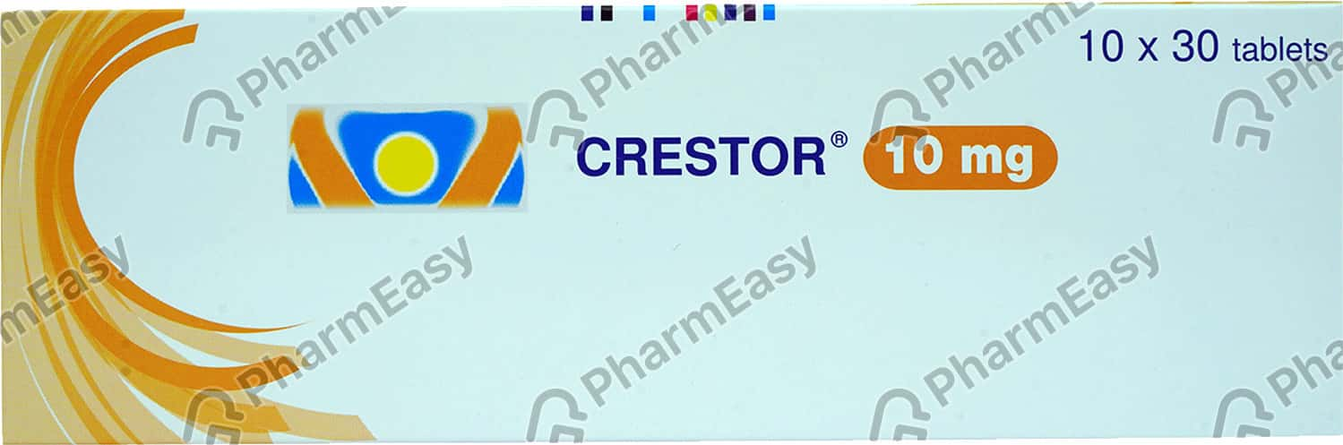 Crestor 10mg Strip Of 30 Tablets