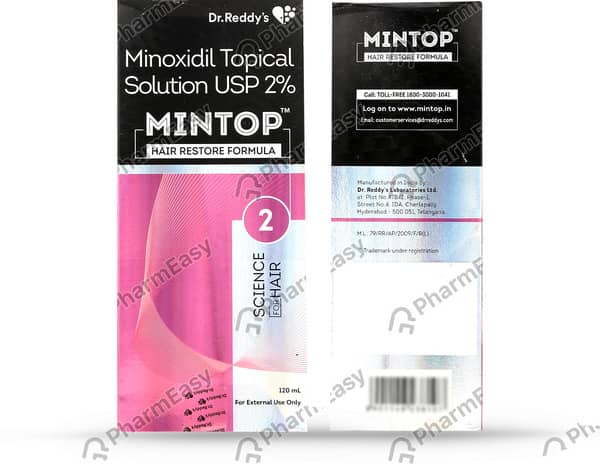 Mintop 2% Bottle Of 120Ml Solution