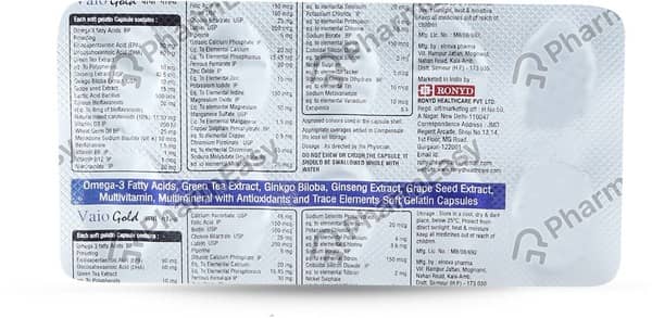 Vaio Gold Strip Of 10 Capsules