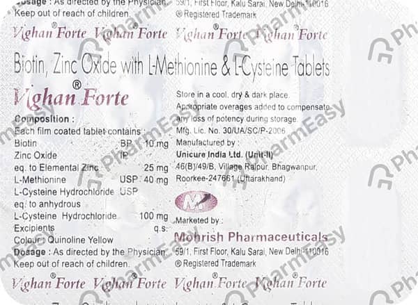 Vighan Forte Strip Of 10 Tablets