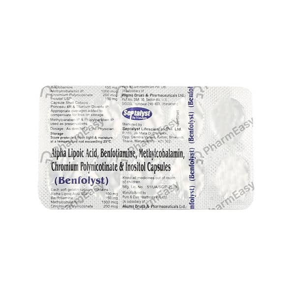 Benfolyst Strip Of 10 Capsules