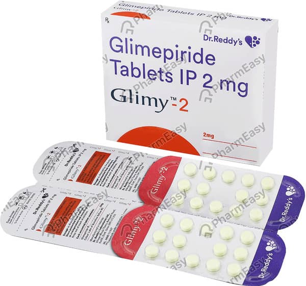 Glimy 2mg Strip Of 14 Tablets